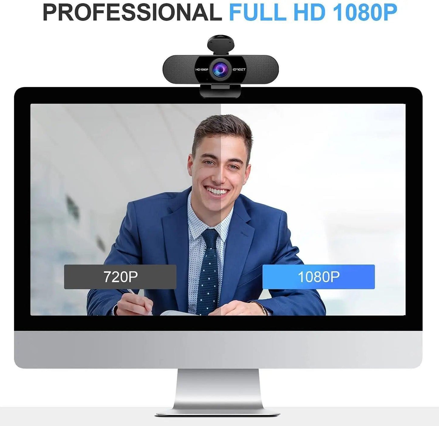 SARAOU EMEET Webcam Meeting Streaming Full HD 1080P - SARAOU