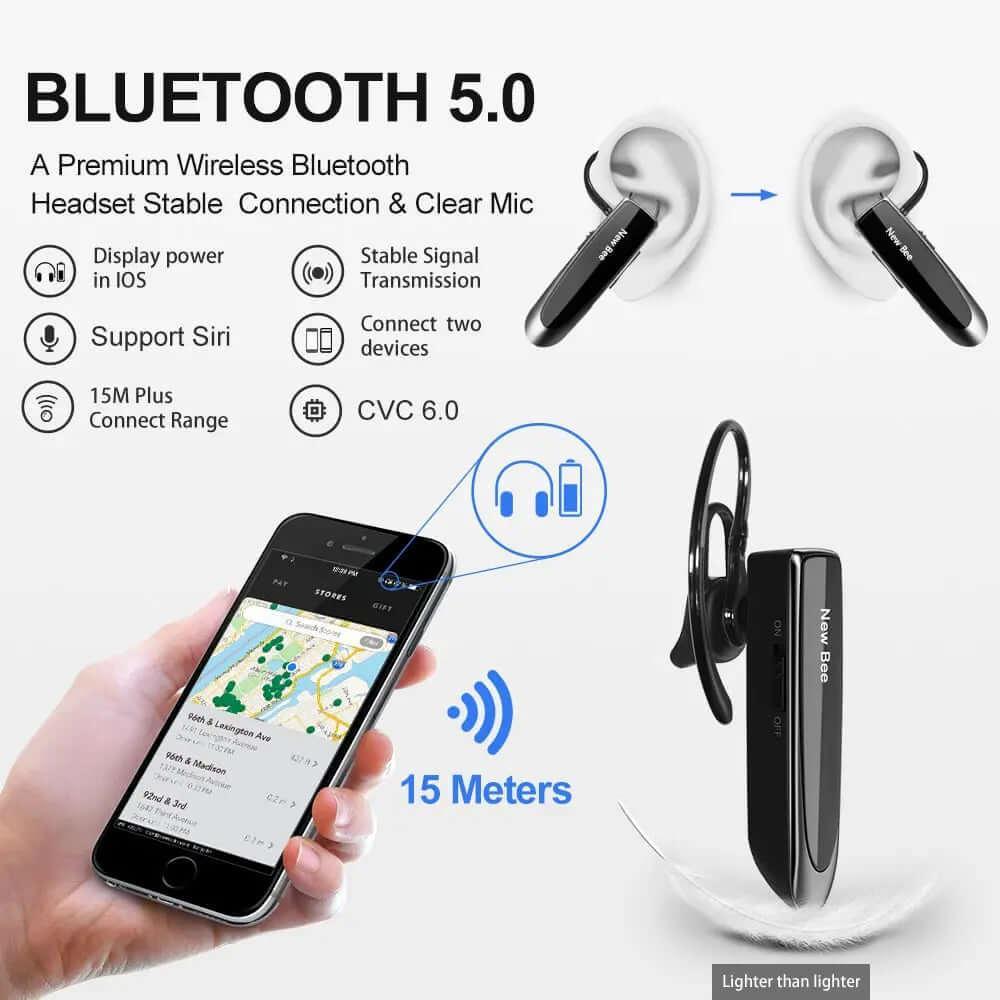 SARAOU Bluetooth headset V5.0 24 hours - SARAOU