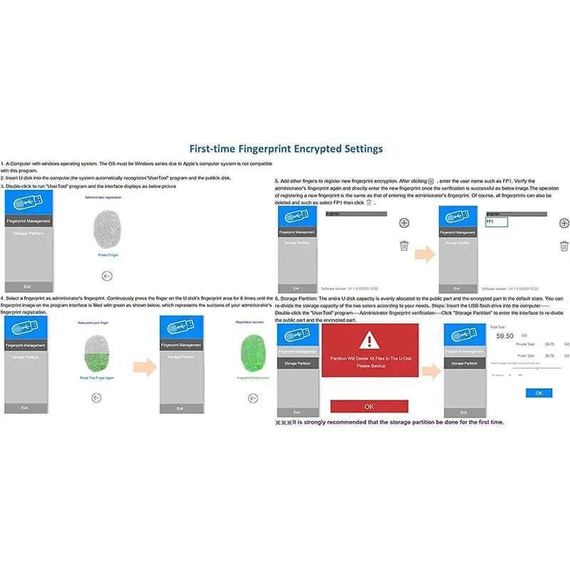 SARAOU Fingerprint USB3.0 Flash Drive - SARAOU