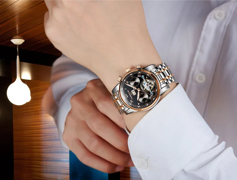 Men's CARNIVAL Tourbillon Automatic Watch - Sapphire Waterproof Luminous