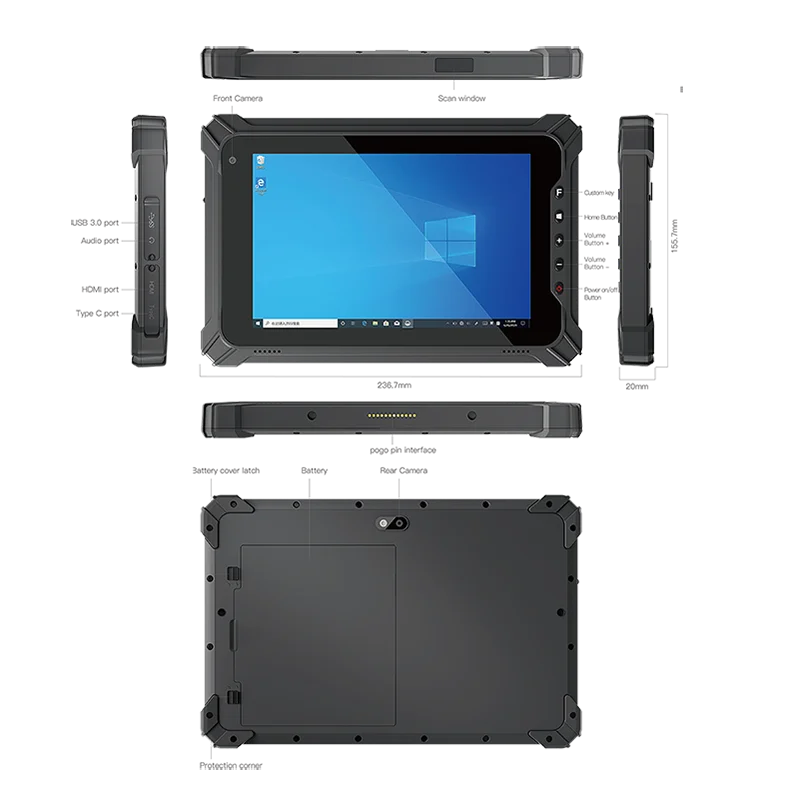 Tablette Windows Industrielle 8