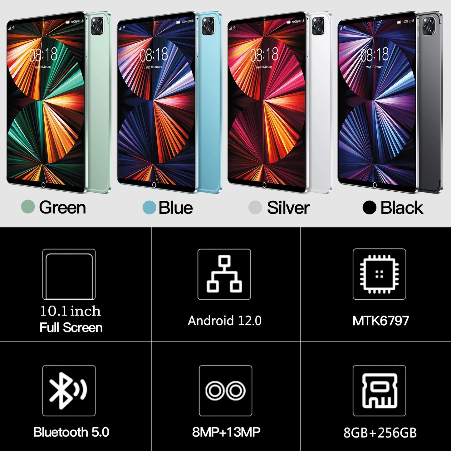 Tablette Android 12 haute performance