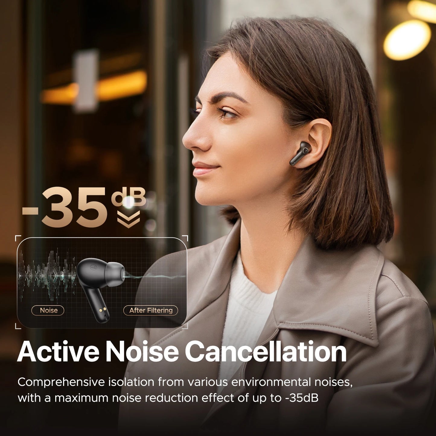 Écouteurs Sans Fil SoundPEATS T3 Pro ANC Bluetooth 5.4 | SARAOU
