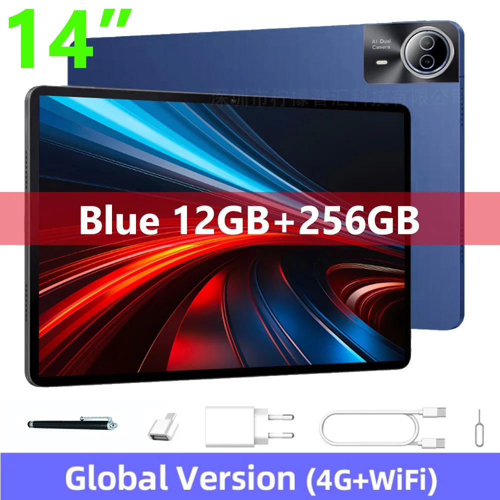 Tablette Android 14 Pouces Grand Écran 16GB RAM 512GB | SARAOU