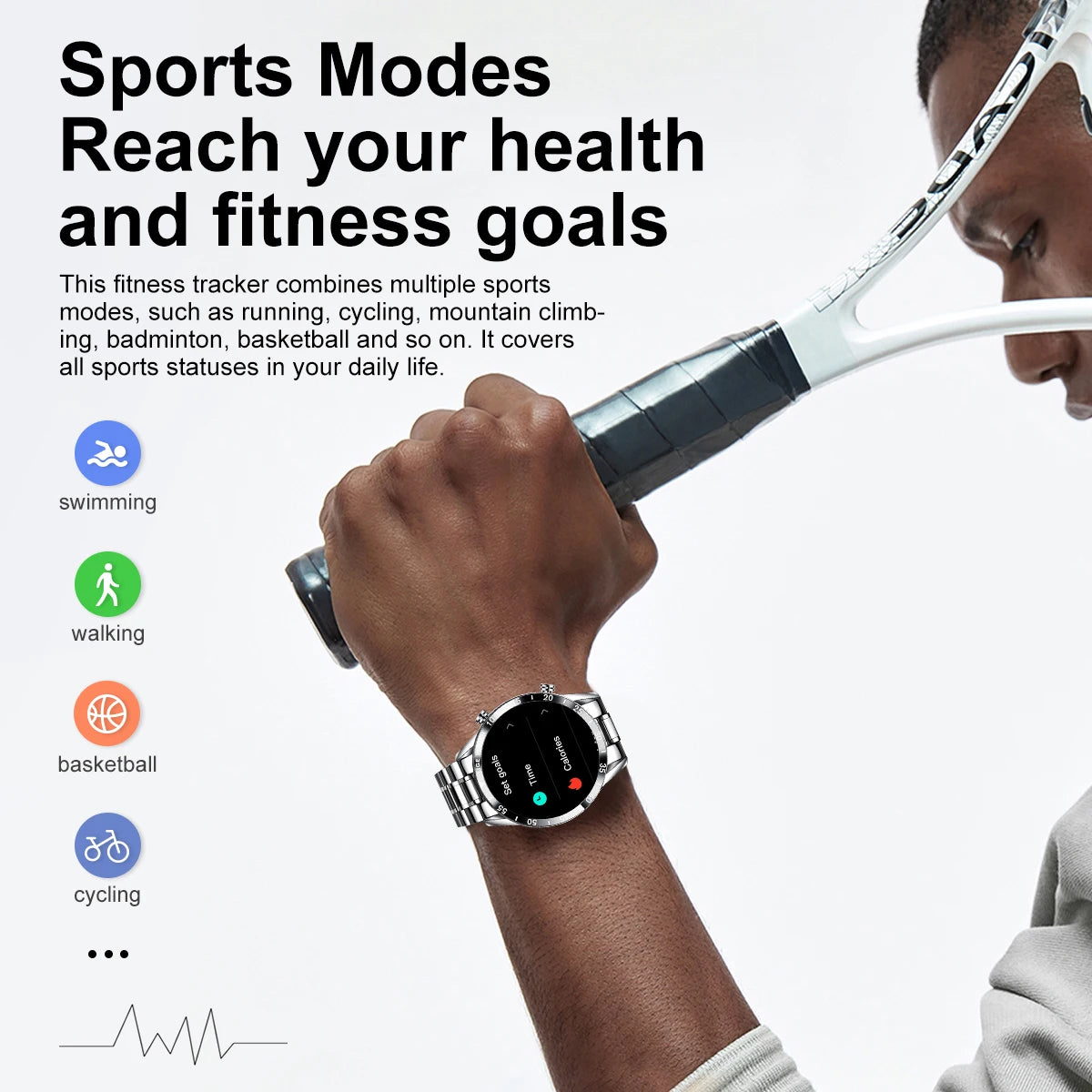 Montre Connectée Homme LIGE - Écran HD