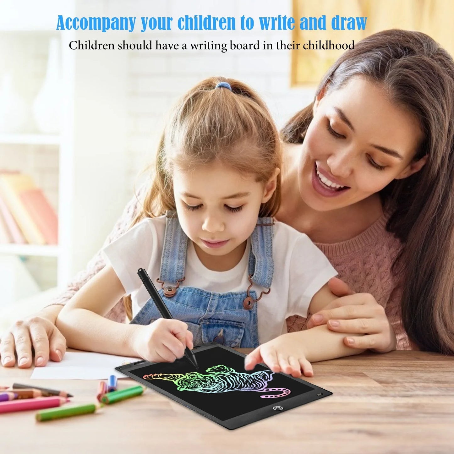 Tablette LCD 6.5 Pouces - Ardoise Magique Montessori Éducative pour Enfants
