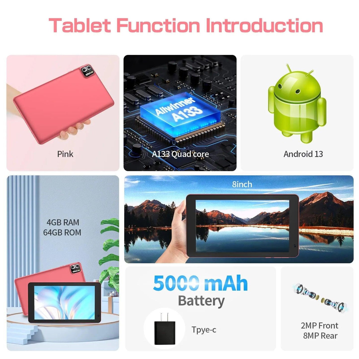 SARAOU Tablet PRITOM Android 13 8 Inch - SARAOU