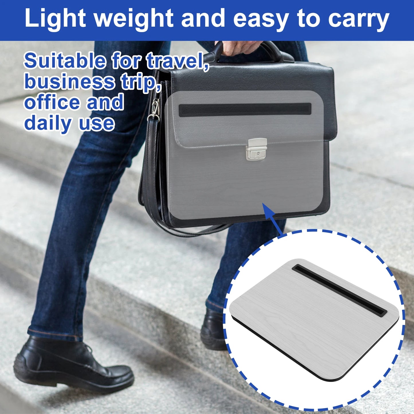 Support Ordinateur Portable avec Fente Tablette
