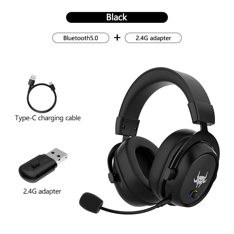Casque Gaming Sans Fil 2.4G Bluetooth