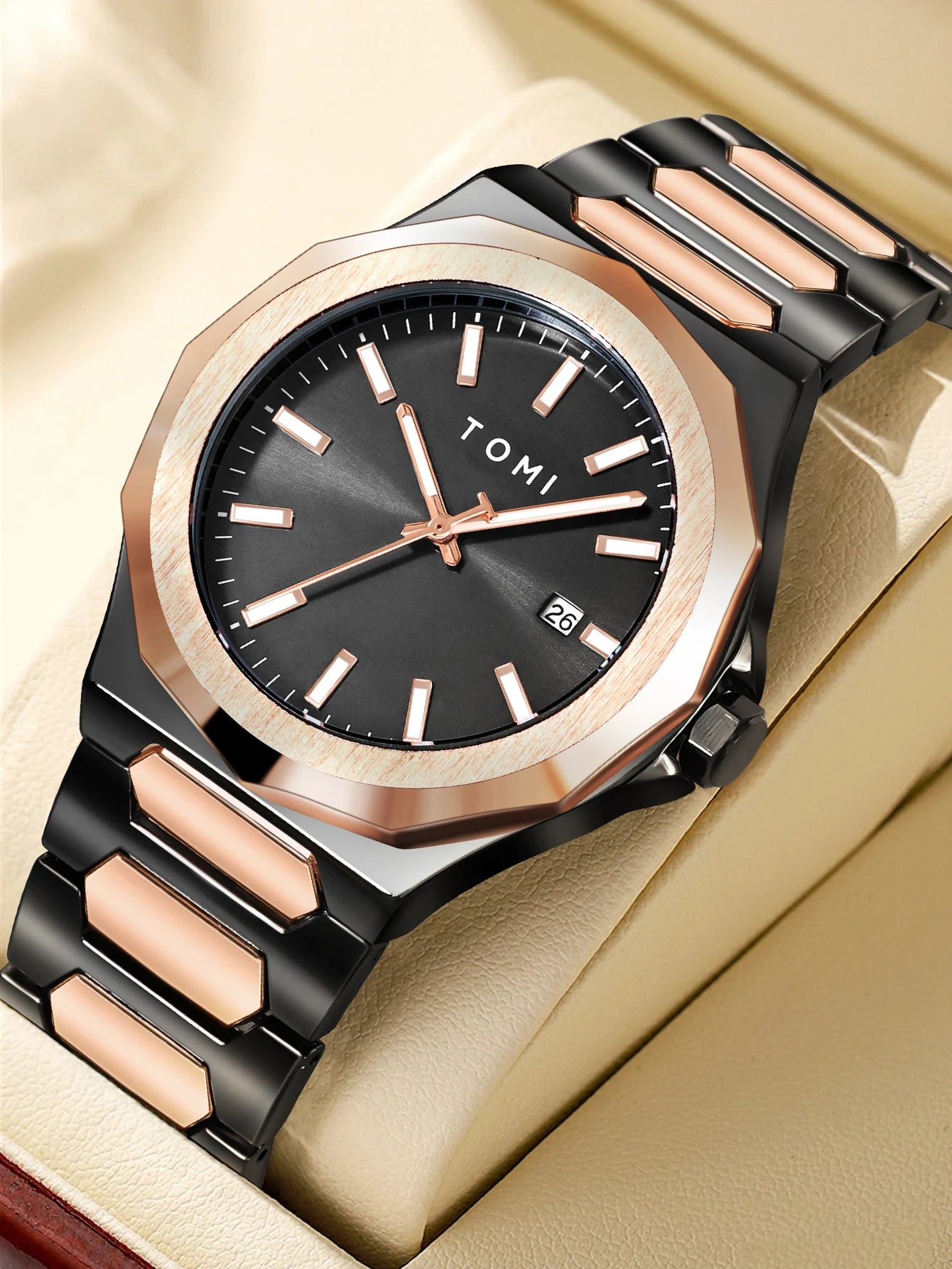 Montre Homme TOMI Luxury Or Rose
