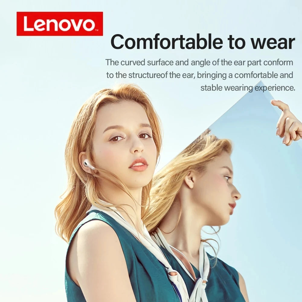 Écouteurs Lenovo LP40 Bluetooth 5.0 - Son Hi-Fi Immersif, Contrôle Tactile, Autonomie Prolongée (Original)