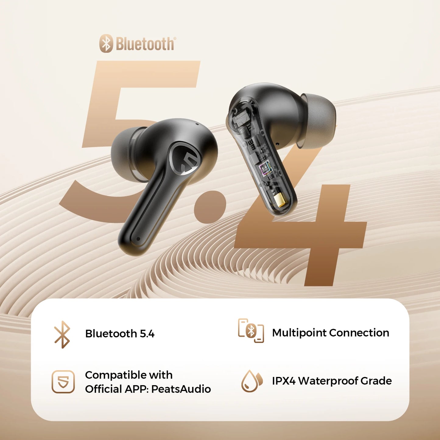 Écouteurs Sans Fil SoundPEATS T3 Pro ANC Bluetooth 5.4 | SARAOU