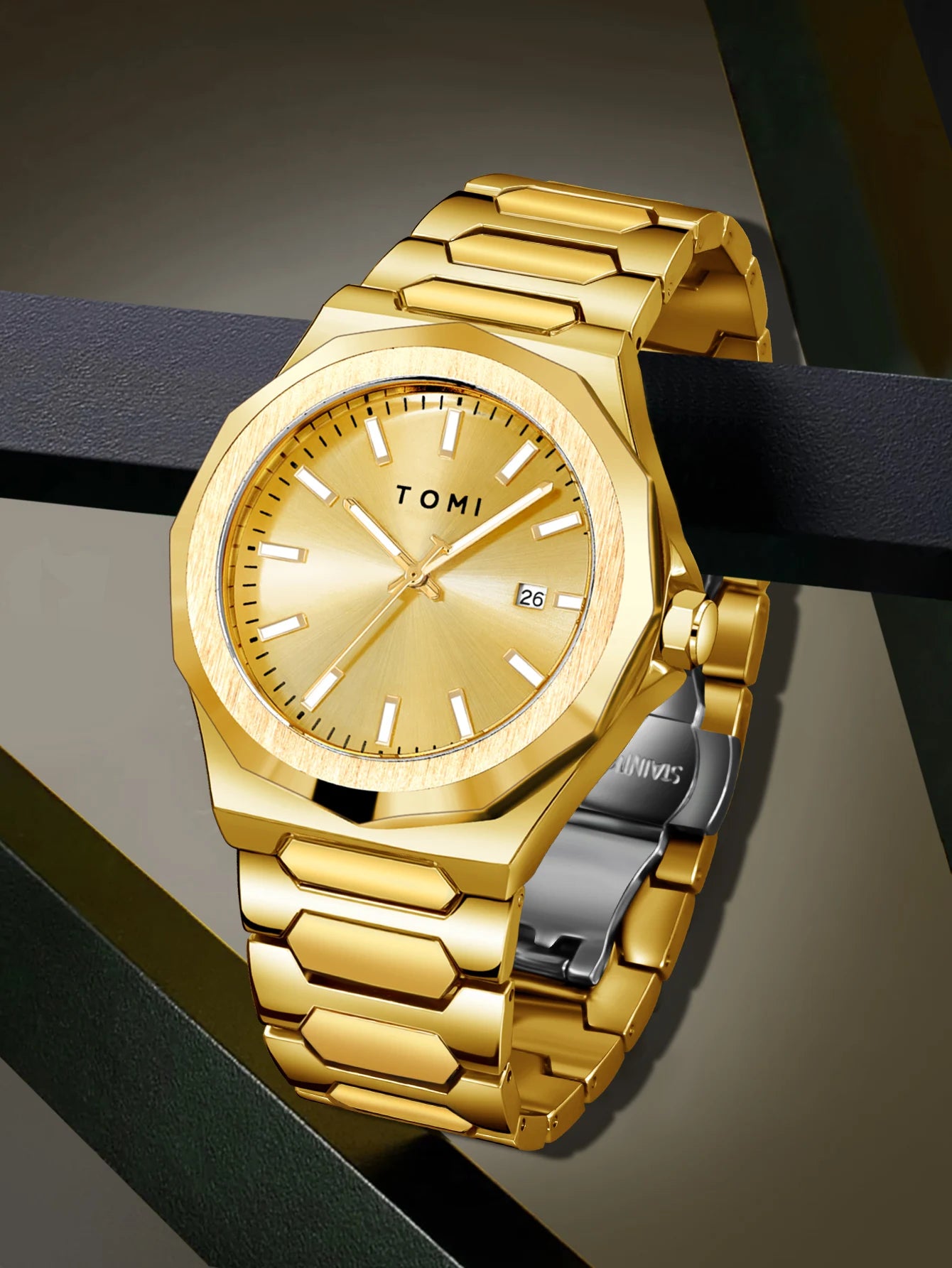 Montre Homme TOMI Luxury Or Rose