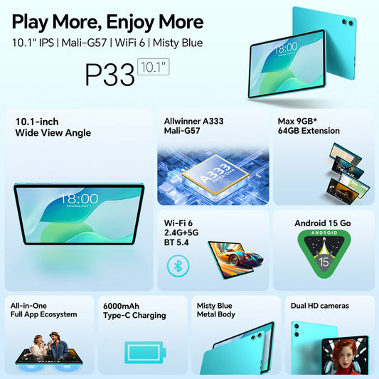 Tablette Teclast P33 Android 15