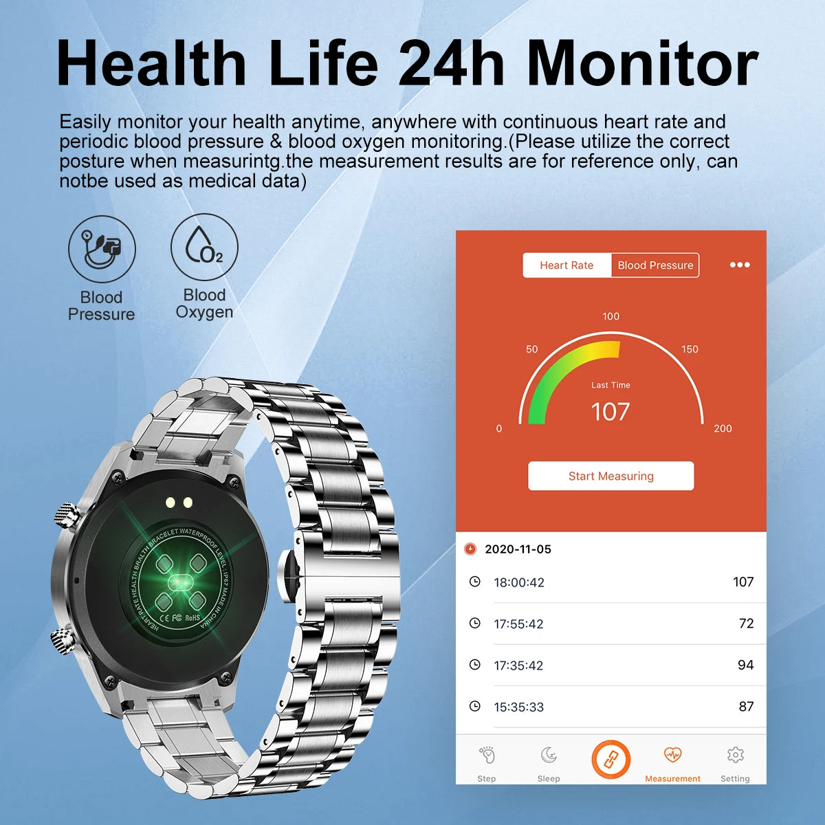 Montre Connectée Homme LIGE - Écran HD