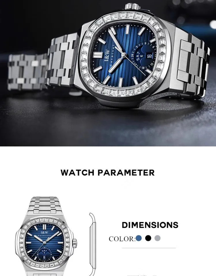 Men's CARNIVAL Business Automatic Watch - Luxury Waterproof 50M