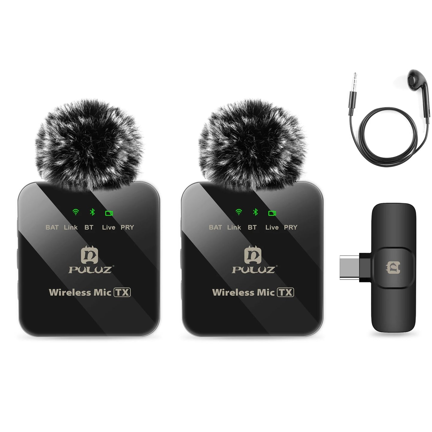 PULUZ Wireless Lavalier Microphone