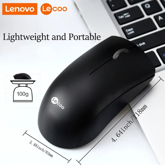Lenovo LECOO USB Corded Mouse - Ergonomic Design
