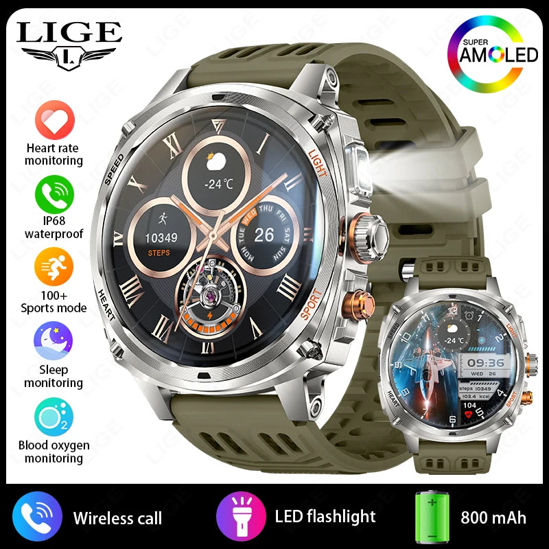 LIGE Montre Connectée Homme