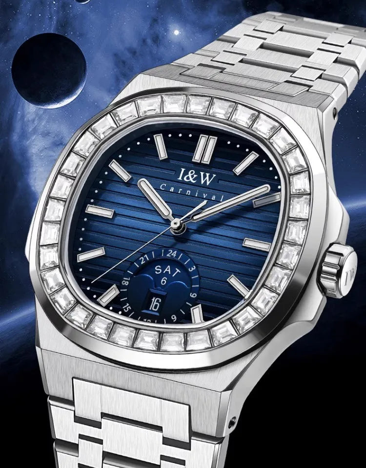 Men's CARNIVAL Business Automatic Watch - Luxury Waterproof 50M