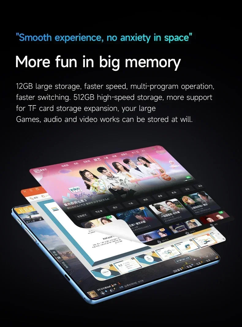 Tablette Android 13 - 12 Pouces