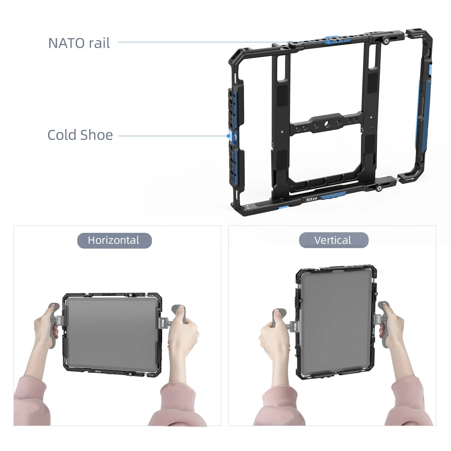 Cage Universelle Tablette iPad Pro/Air 9-11 pouces