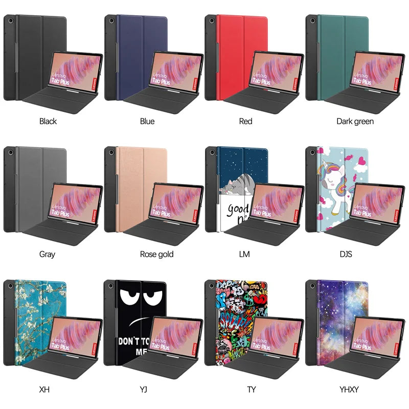 Coque Lenovo Tab Plus 2024 - Étui Cuir PU 11.5 pouces