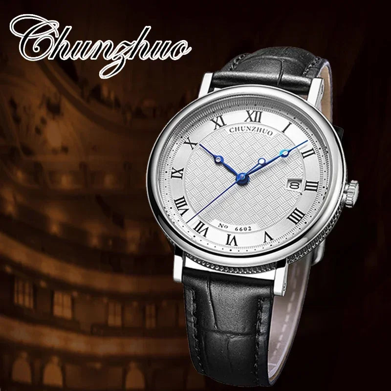 Men's Ultra-Thin Quartz Watch 38mm - Japanese Stainless Steel