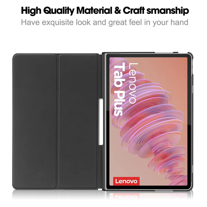 Coque Lenovo Tab Plus 2024 - Étui Cuir PU 11.5 pouces