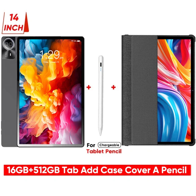 Tablette Android 14 Pouces 16+512GB