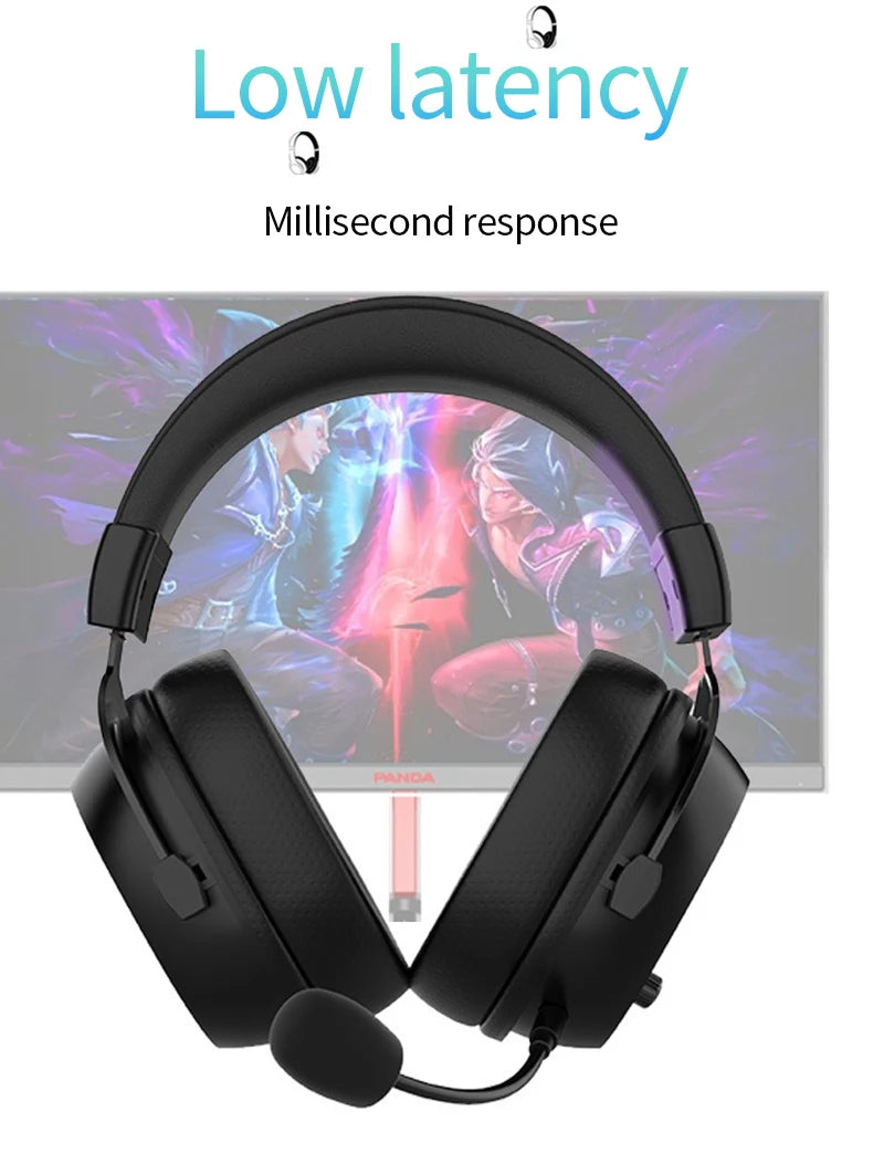 Casque Gaming Sans Fil 2.4G Bluetooth