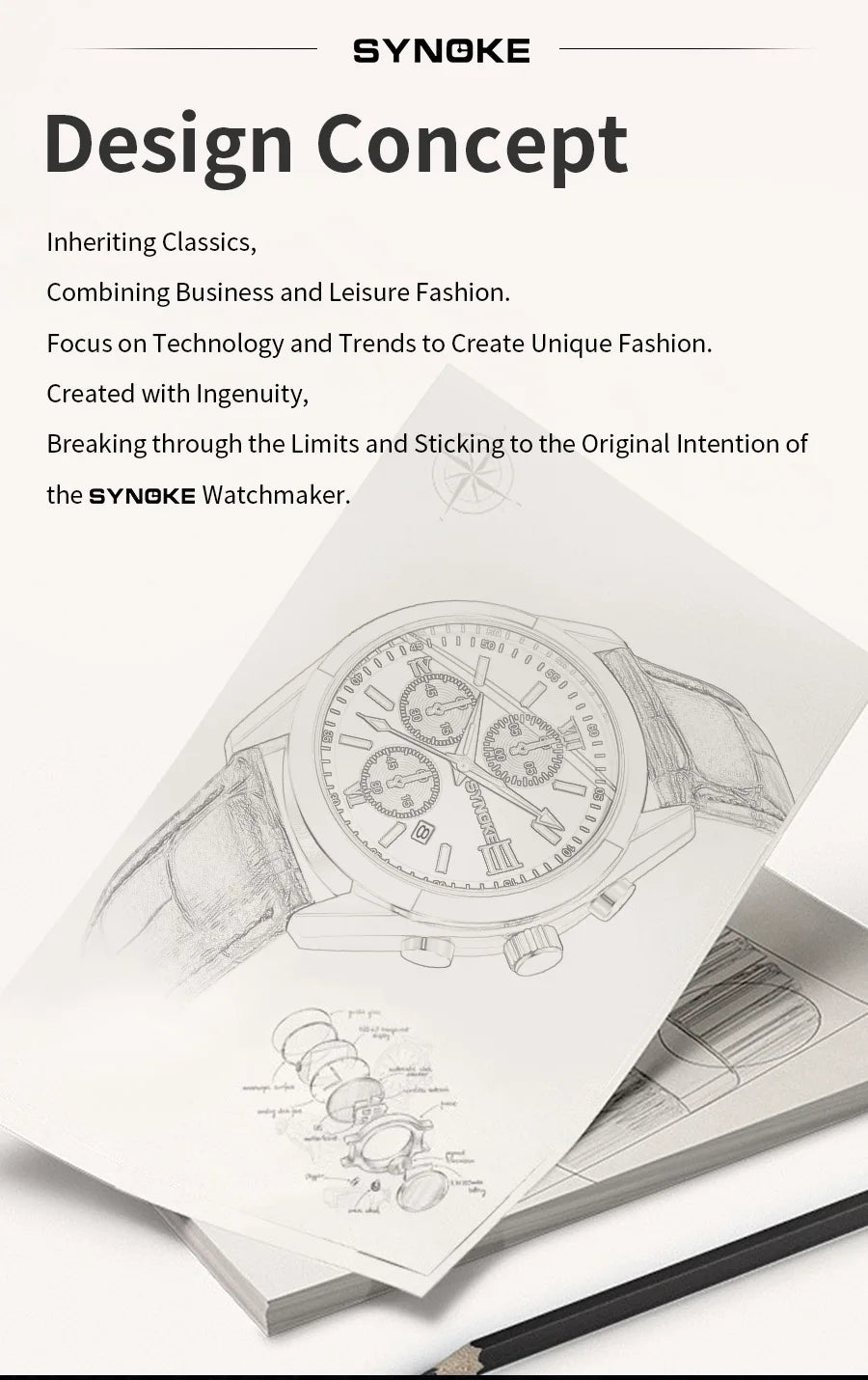 Montre Homme SYNOKE Business
