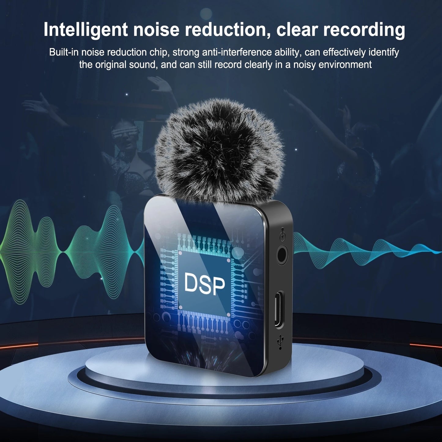 PULUZ Wireless Lavalier Microphone