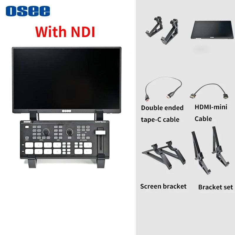 OSEE GoStream Deck – 4 Channel HDMI Video Switch with NDI for Live Streaming