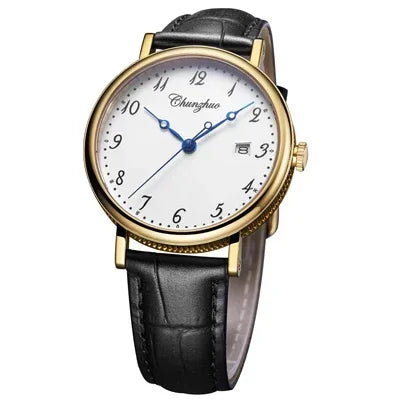 Men's Ultra-Thin Quartz Watch 38mm - Japanese Stainless Steel