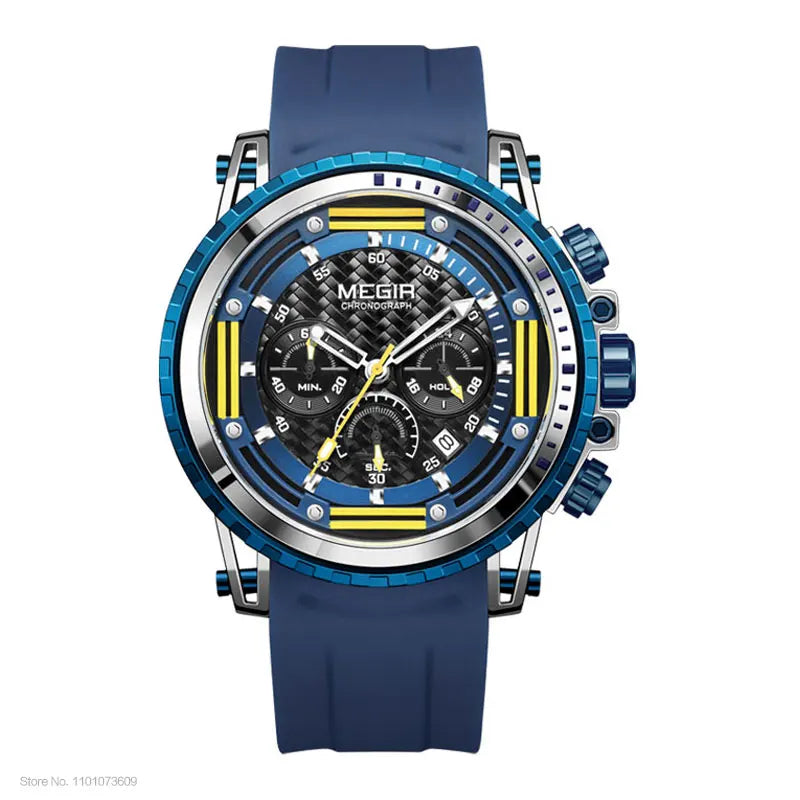 Montre Sport MEGIR Homme Chronographe Étanche