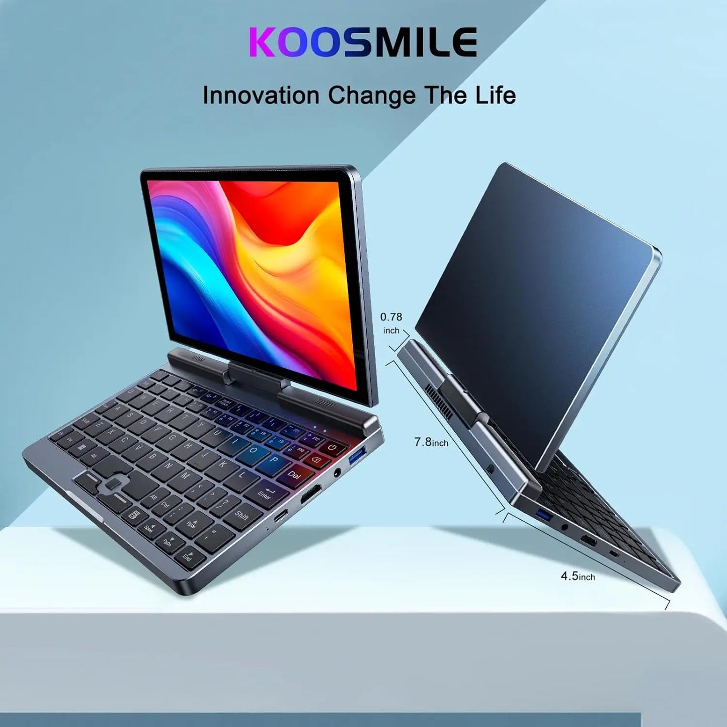 Mini PC Portable 8" Windows 11