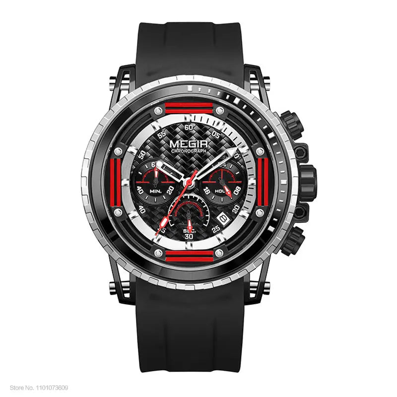 Montre Sport MEGIR Homme Chronographe Étanche