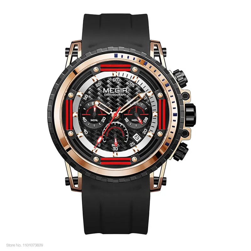 Montre Sport MEGIR Homme Chronographe Étanche