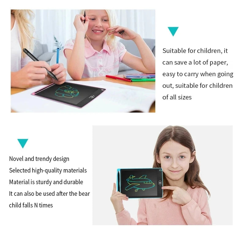Tablette LCD 6.5 Pouces - Ardoise Magique Montessori Éducative pour Enfants