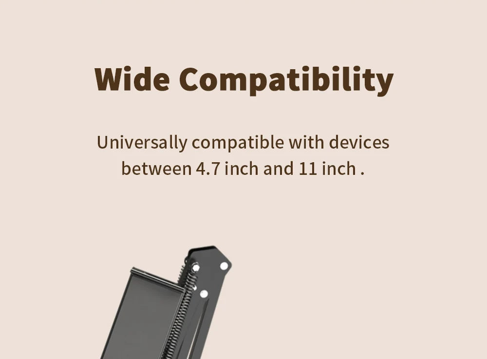 Support tablette pour lit avec bras métal 90cm et rotation 360°