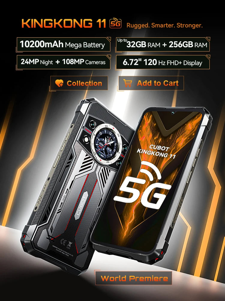 Smartphone Robuste 5G Cubot KingKong 11