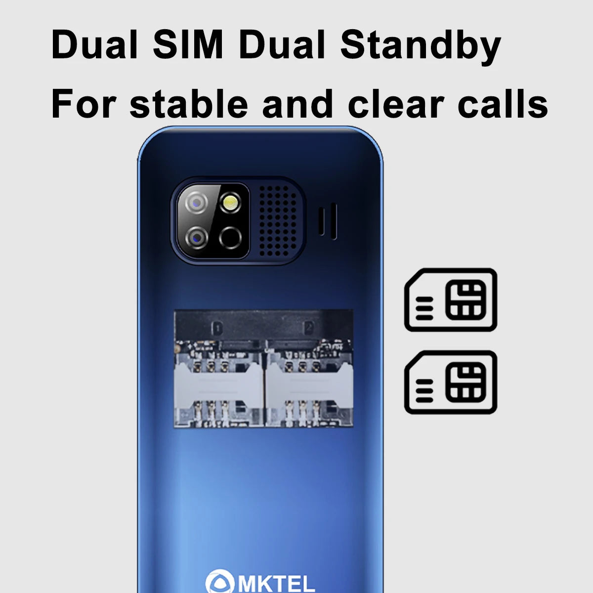 Téléphone Senior MKTEL OYE 3 Simple - Dual SIM 1