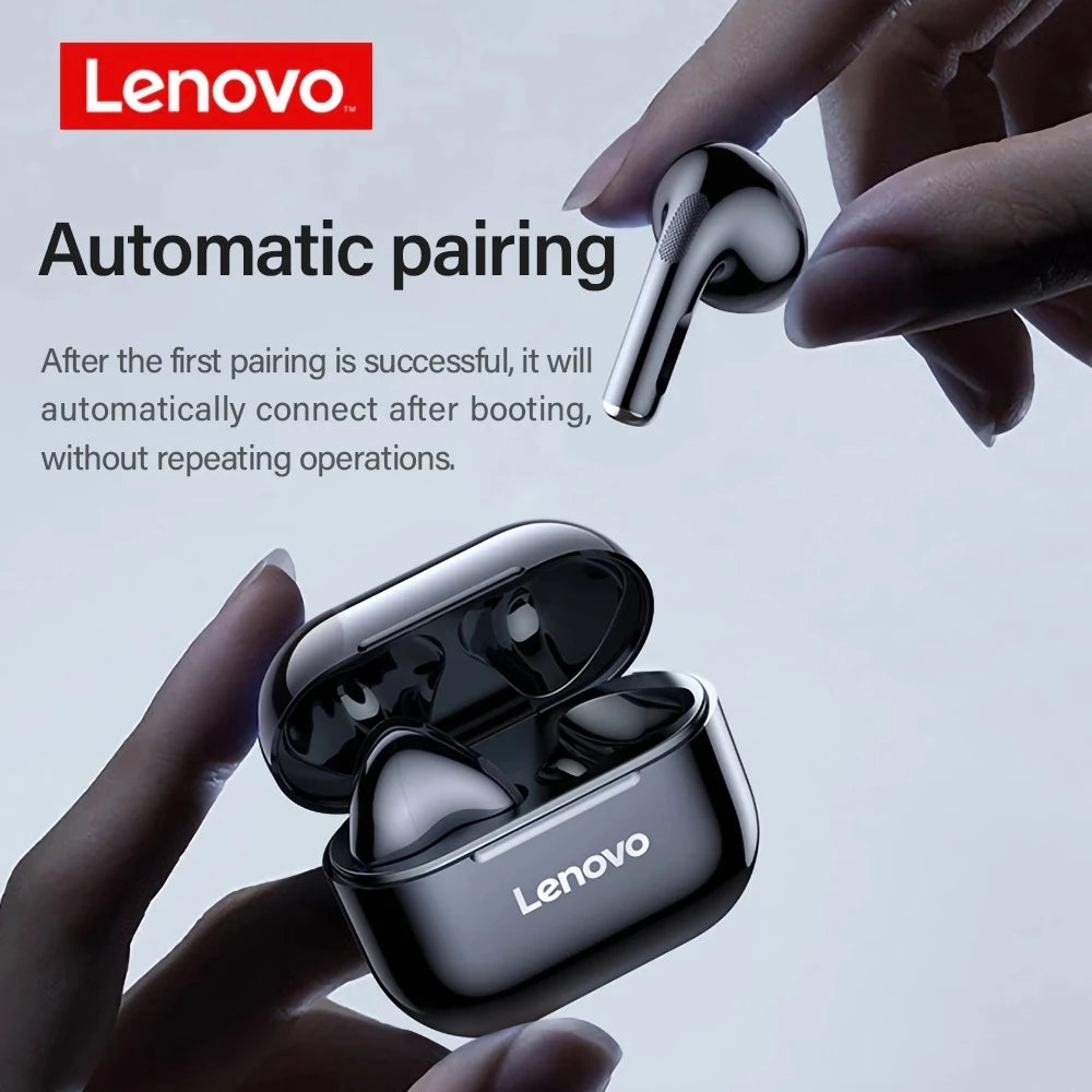 Écouteurs Lenovo LP40 Bluetooth 5.0 - Son Hi-Fi Immersif, Contrôle Tactile, Autonomie Prolongée (Original)