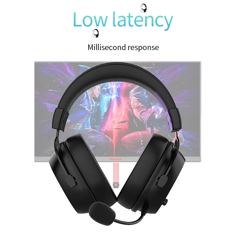 Casque Gaming Sans Fil 2.4G Bluetooth