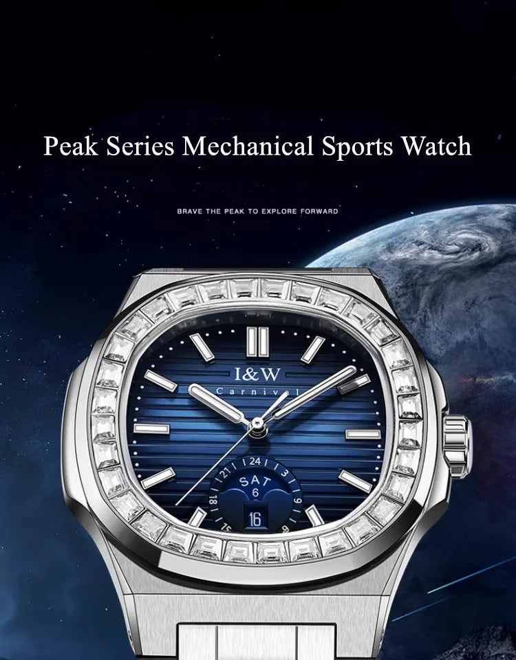 Men's CARNIVAL Business Automatic Watch - Luxury Waterproof 50M