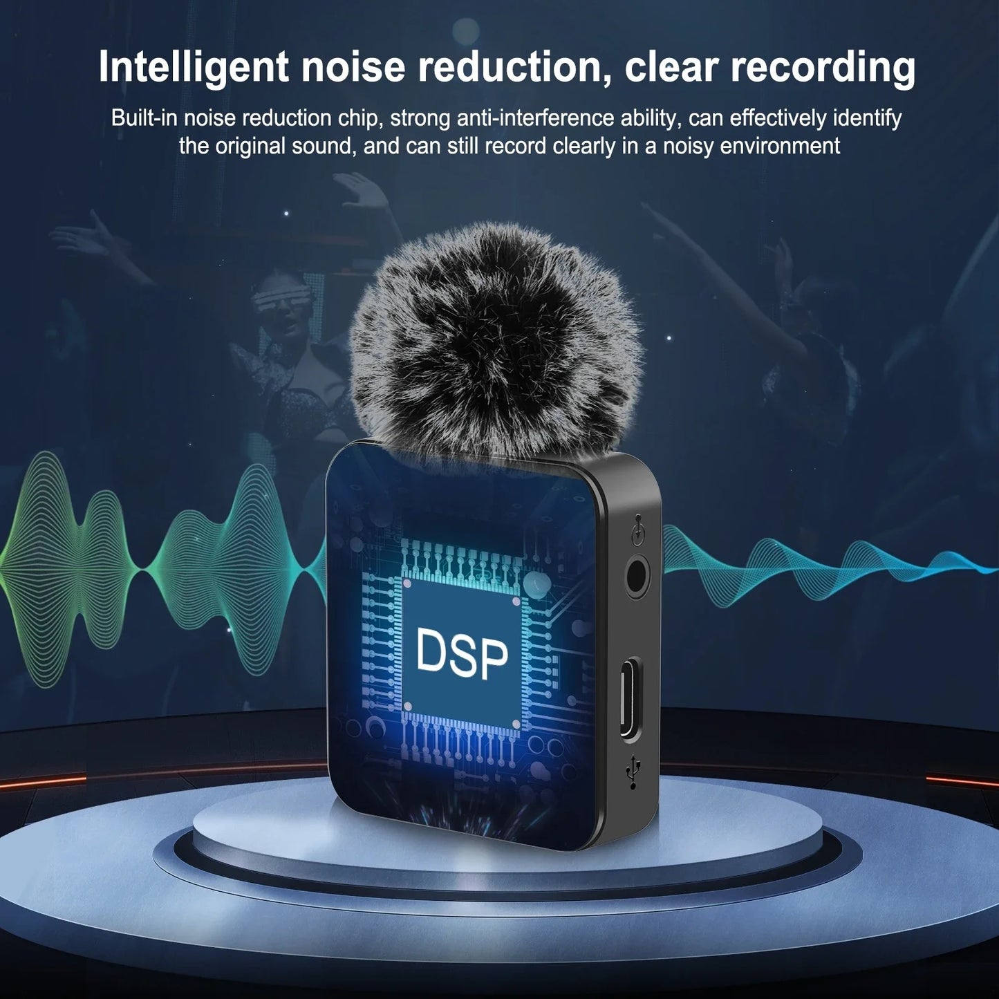 PULUZ Wireless Lavalier Microphone
