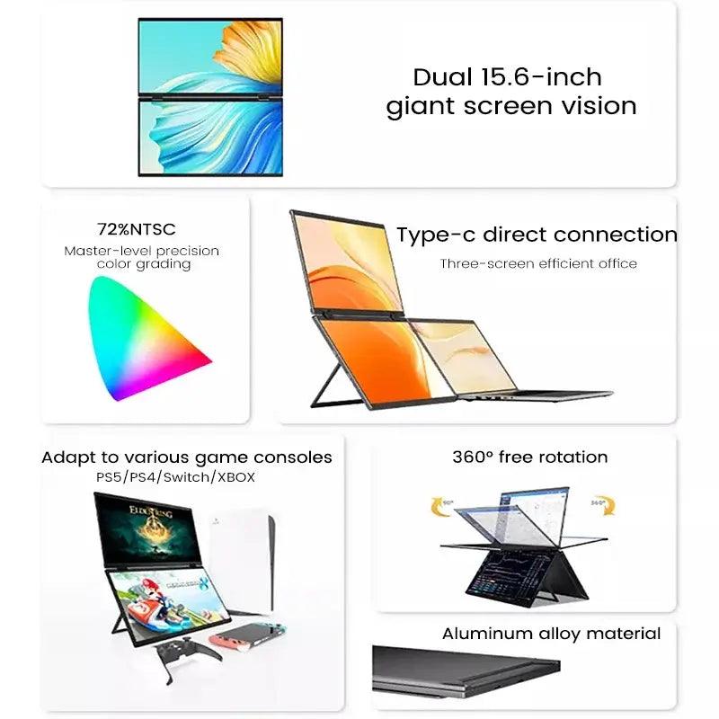 SARAOU Monitor "Dual Touch Portable 15.6" - SARAOU