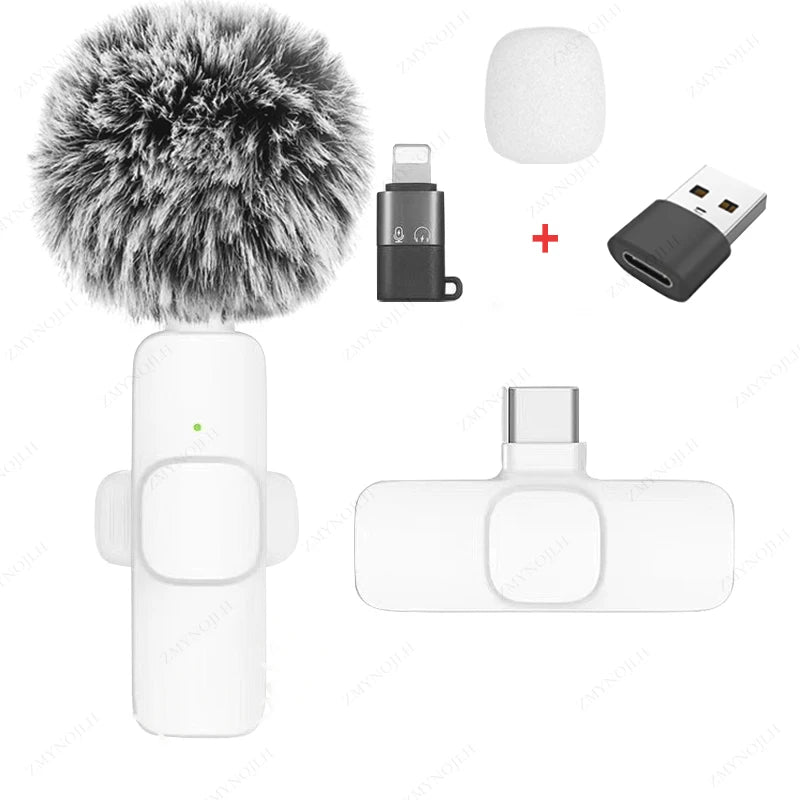 Wireless Lavalier Microphone - Portable Audio Video Recording
