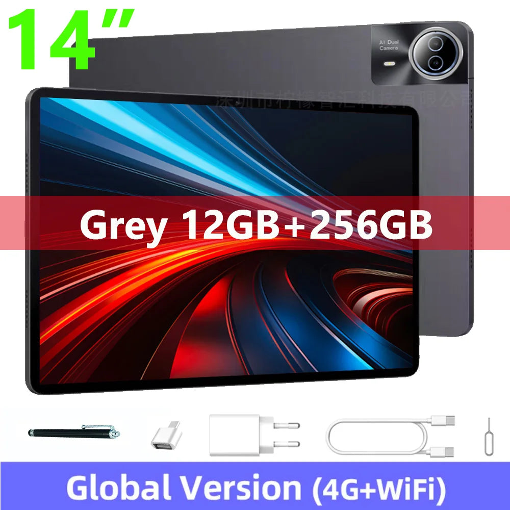 Tablette Android 14 Pouces Grand Écran 16GB RAM 512GB | SARAOU